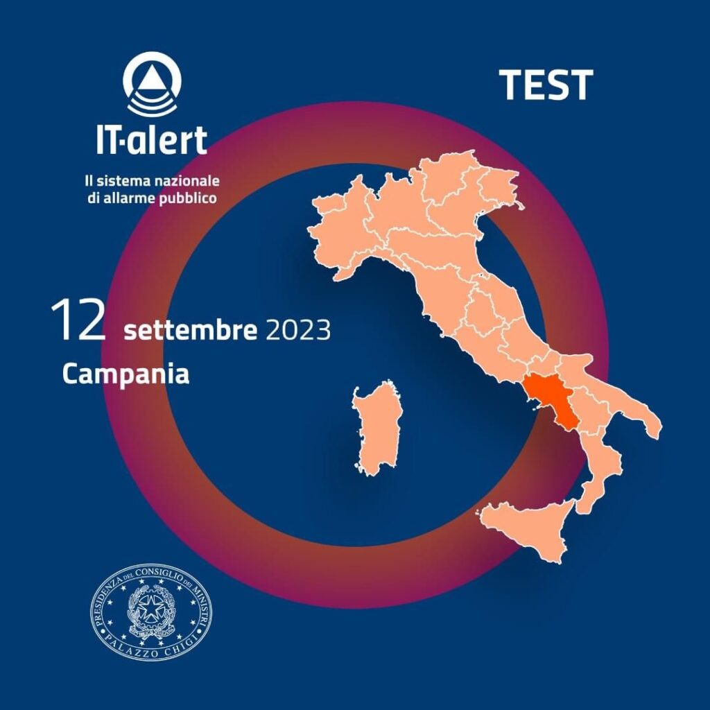 “IT-alert”, domani sperimentazione in Campania: squillo anomalo sul cellulare