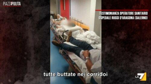 Caos al “Ruggi”, pazienti legati e medici stremati: il video-inchiesta di Piazzapulita