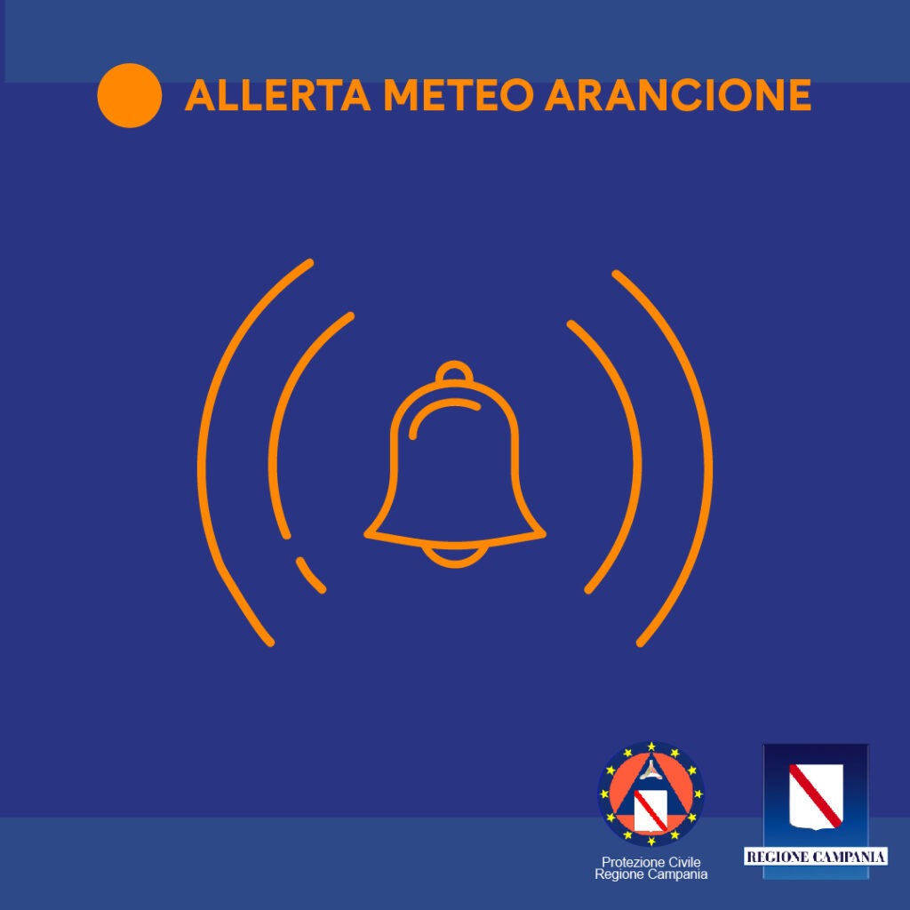 Allerta meteo “Arancione” sulla Campania dalla mezzanotte