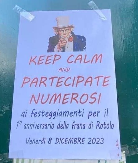 Festa di compleanno per la frana eterna