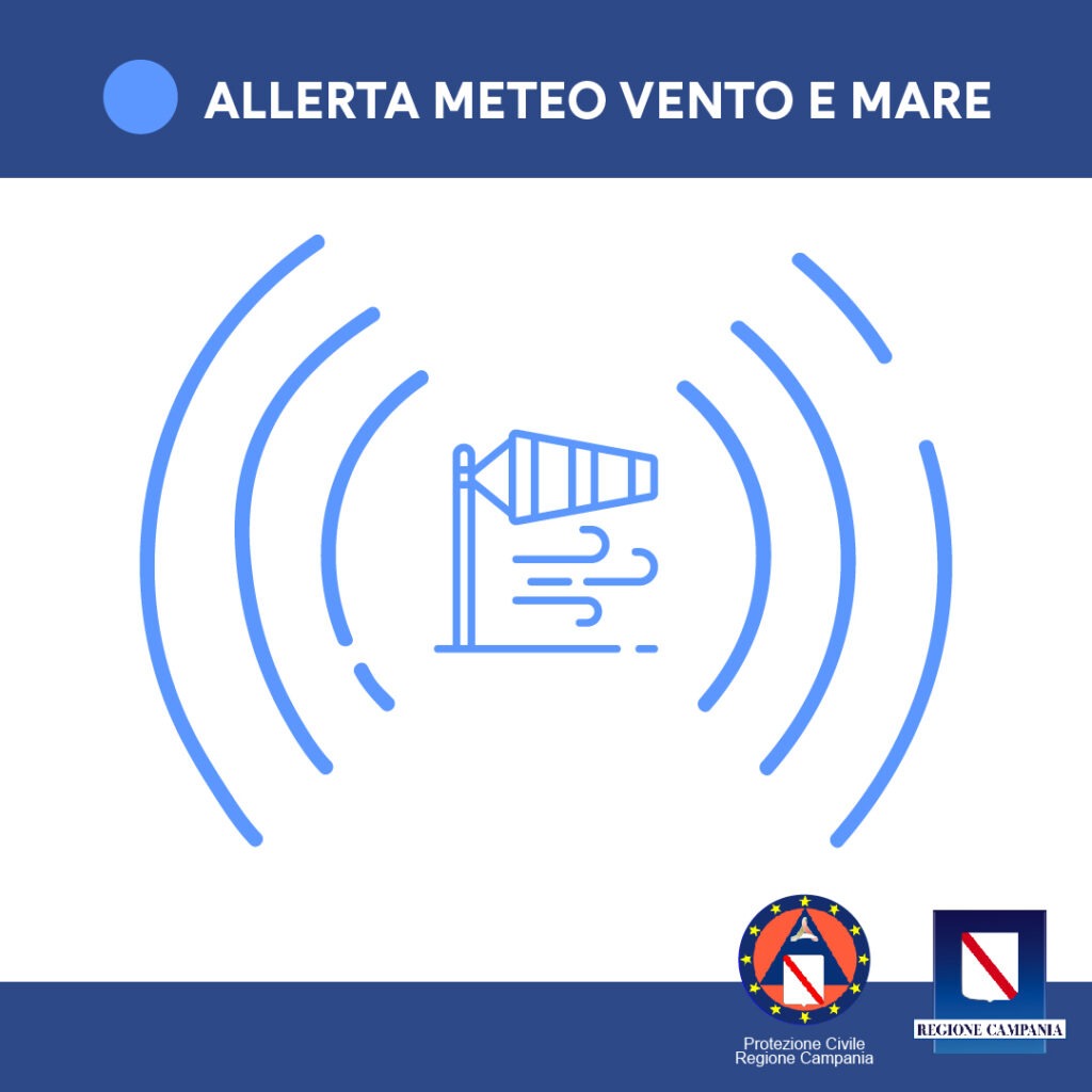 Allerta meteo per vento forte e mare agitato