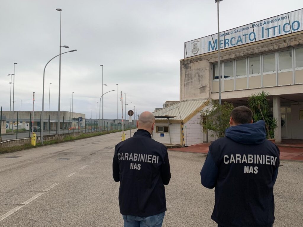 Salerno, controlli al mercato ittico: sotto sequestro 7kg di pesce