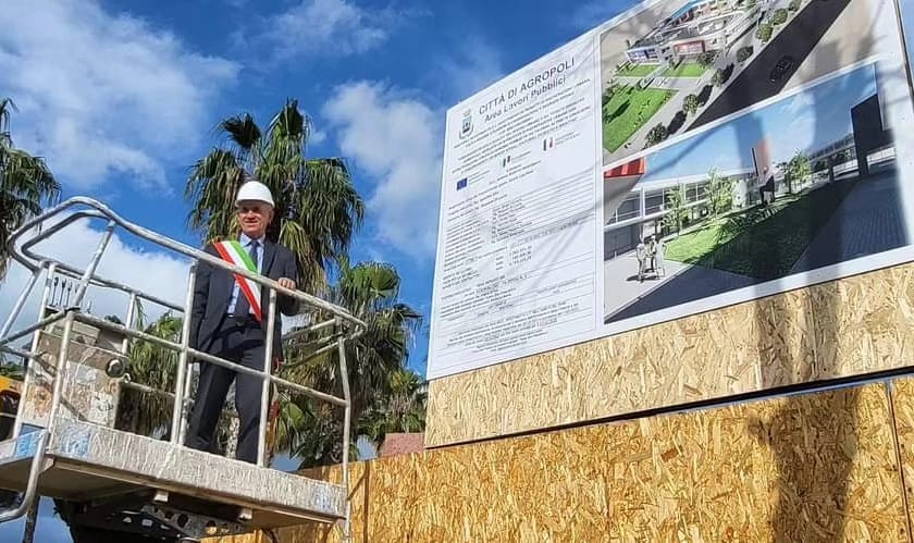 Agropoli, prima pietra per il centro polifunzionale