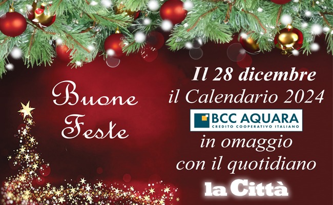 Il 28 dicembre in omaggio con “La Città” il calendario della Bcc Aquara
