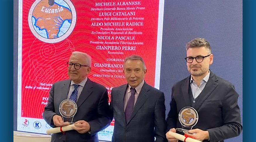 Il “Tiberino Lucano 2023” a Michele Albanese Direttore Generale della Banca Monte Pruno