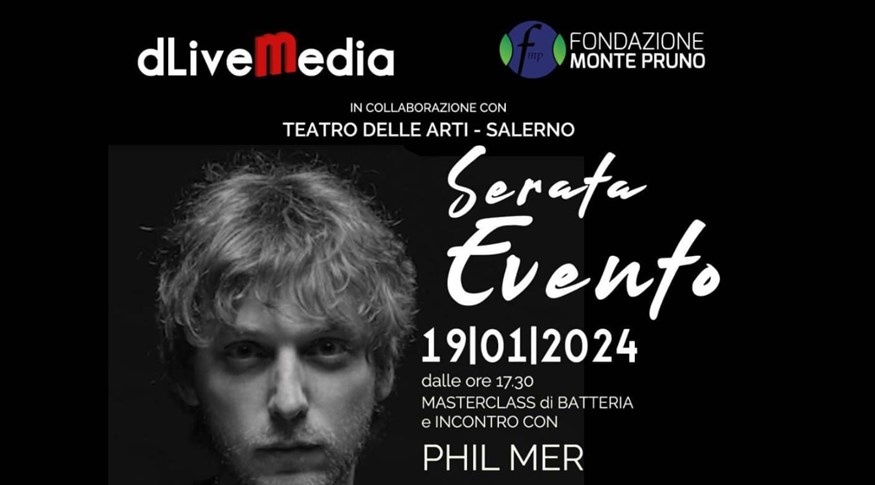 Fondazione Montepruno, masterclass di Batteria con Phil Mer