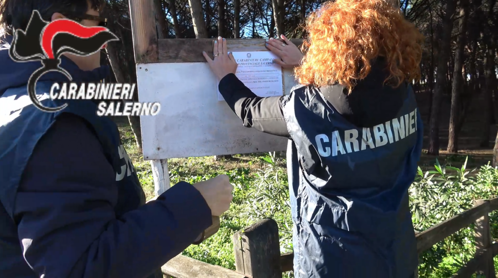Capaccio, opere abusive nella pineta: scatta il sequestro