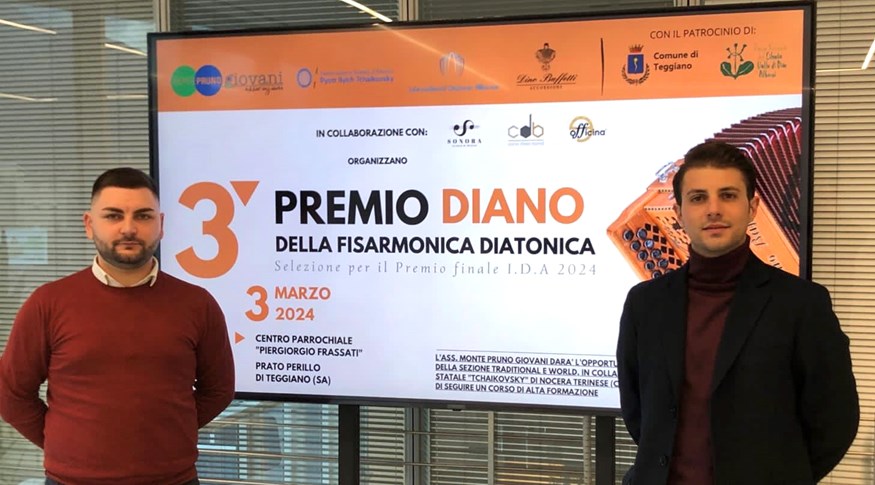L’Associazione Monte Pruno Giovani partner del 3° “Premio Diano” della fisarmonica diatonica