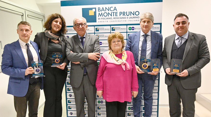 La Banca Monte Pruno premia le migliori filiali