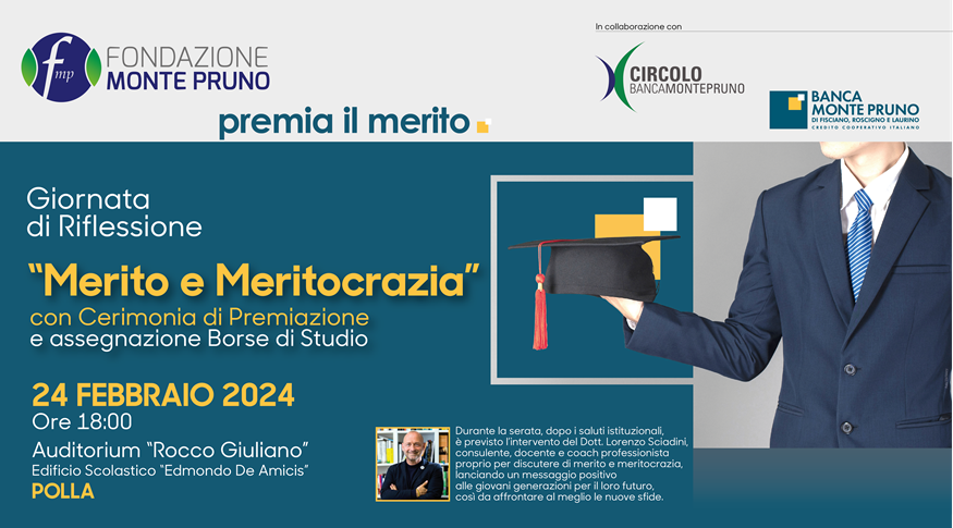 La Fondazione Monte Pruno celebra il Merito: “Giornata di Riflessione e Assegnazione Borse di Studio”