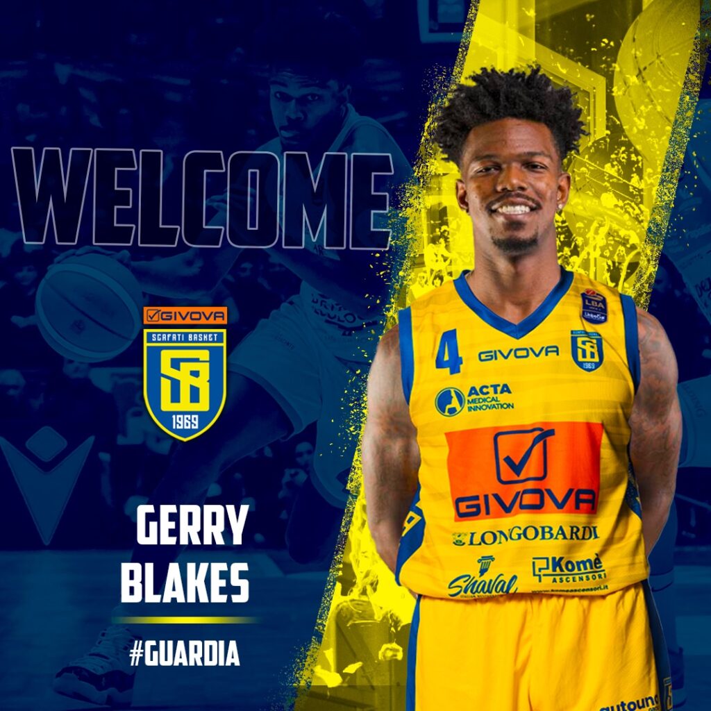 Givova Scafati, arriva la guardia Gerry Rouce Blakes II