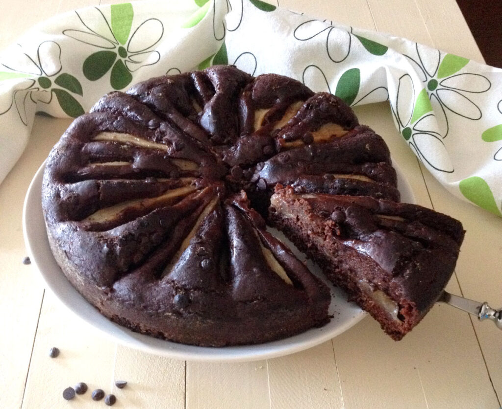 Torta pere e cioccolato