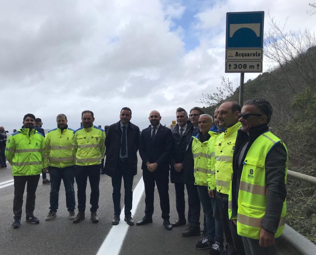 Riaperto al traffico il viadotto “Acquarulo” sulla Cilentana