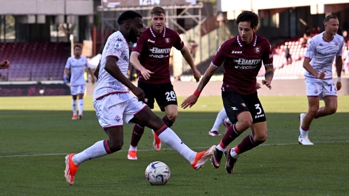 Salernitana-Fiorentina, granata battuti 0-2