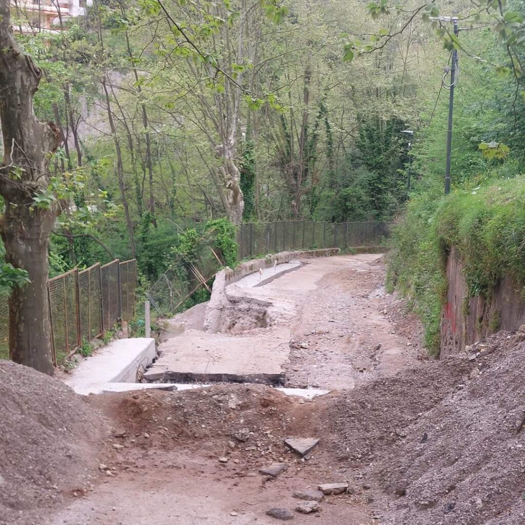 Cava de’ Tirreni, frana di Rotolo: ora i lavori si fermano