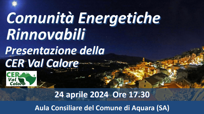 Aquara, presentazione della Cer Val Calore