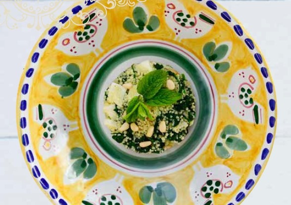 Cous cous agli spinaci