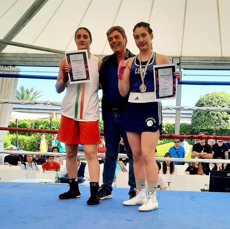 Del Giorno campionessa italiana di boxe