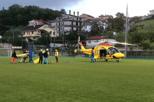 Oliveto Citra, schianto tra moto e auto: grave un commerciante