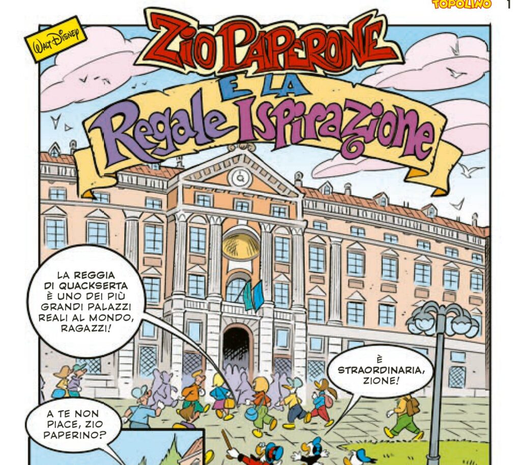 Una storia di Topolino ispirata alla Reggia di Caserta