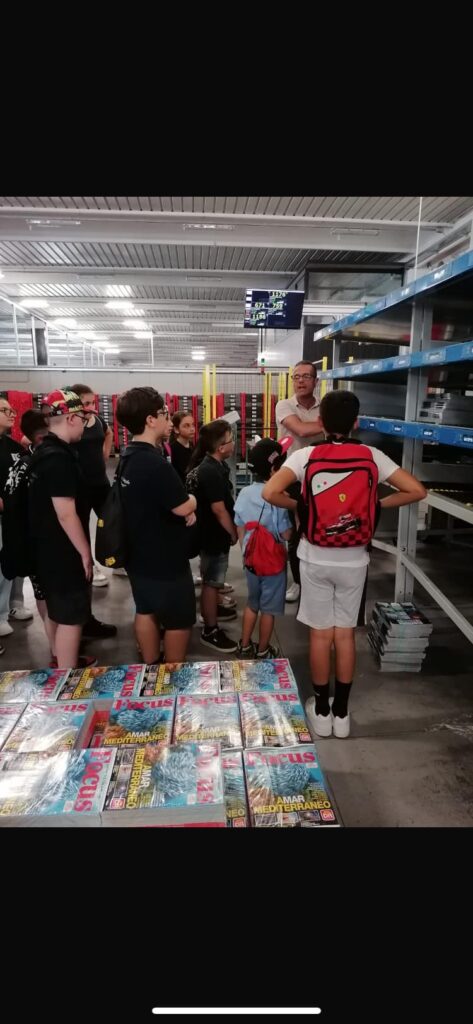 I “giornalisti in erba” in visita alla Di Canto