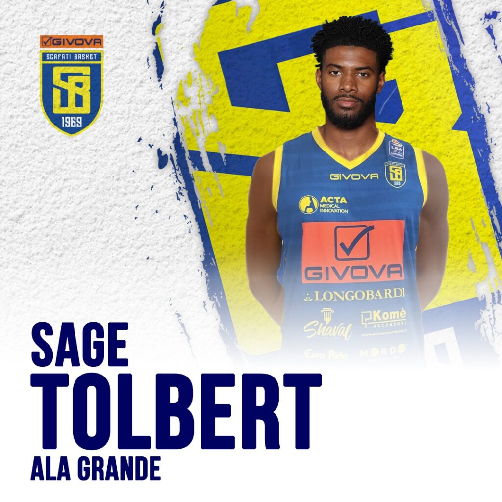 Givova Scafati, ha firmato Sage Tolbert