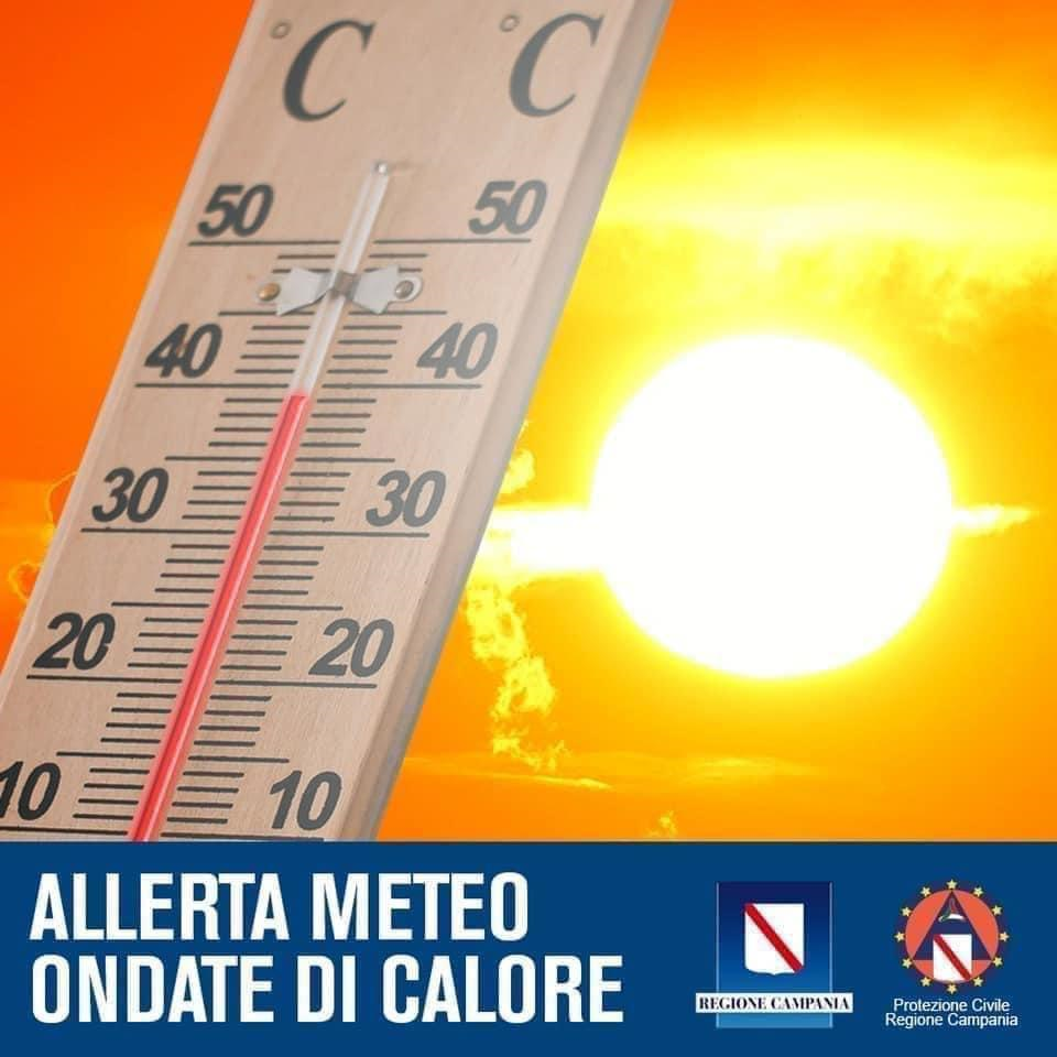 Campania, allerta per ondate di calore: scatta l’avviso della Protezione Civile