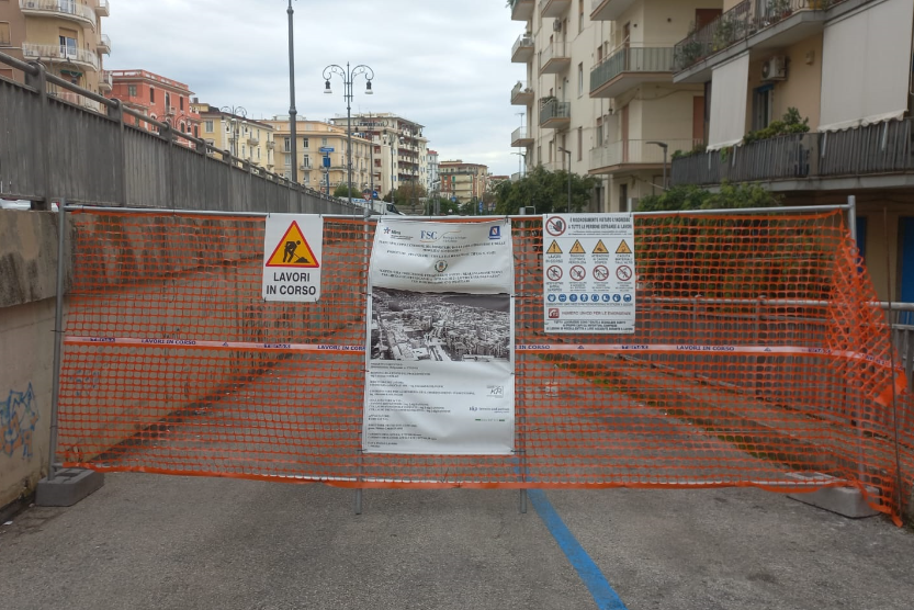Trincerone di Salerno, c’è lo stop ai lavori del lotto A
