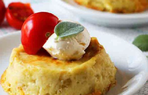Flan di patate e porri