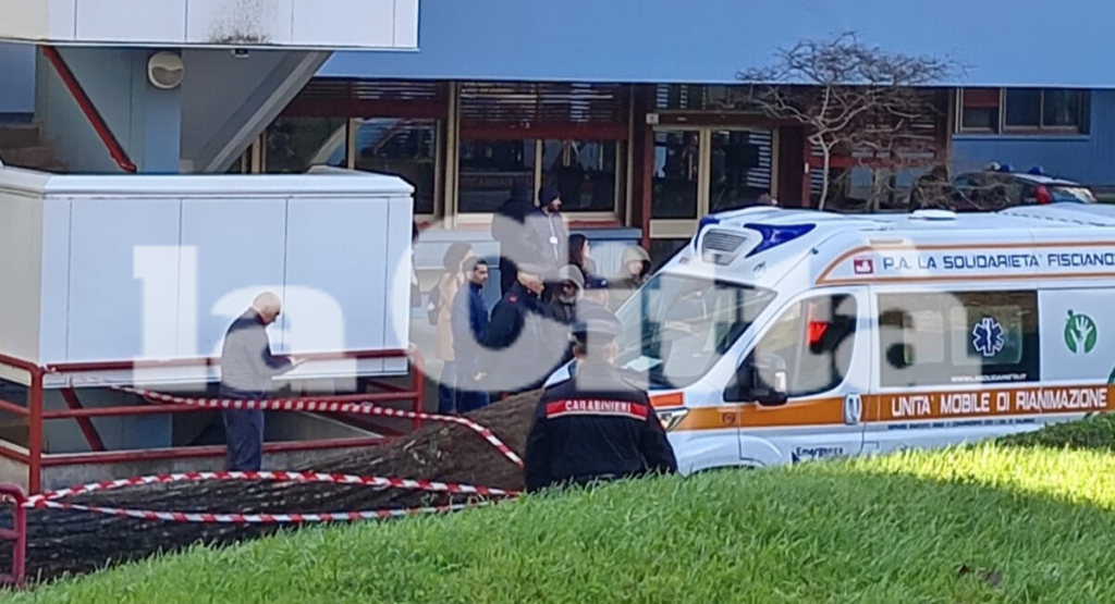 Fisciano, albero cade all’interno del campus Unisa: 3 feriti