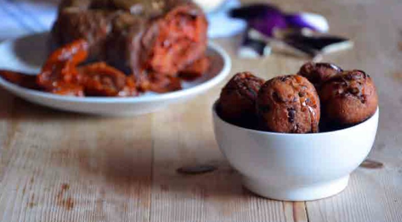 Polpette con bucce di melanzane, ‘Nduja e pomodori secchi