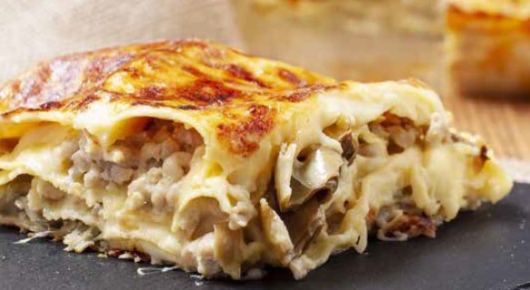 Lasagna bianca ai carciofi