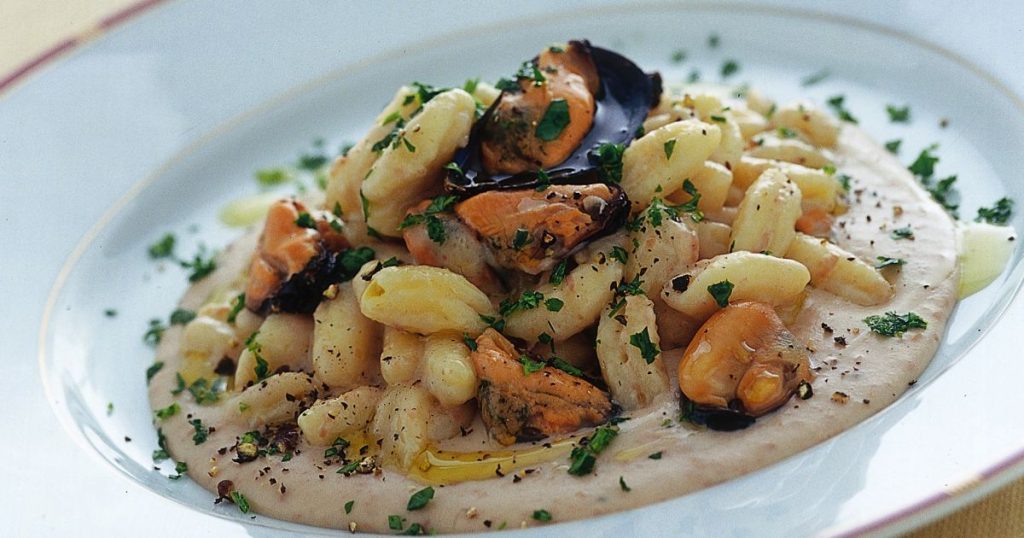 Cavatelli cozze e fagioli