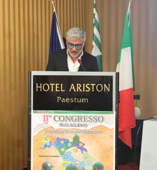 Filca Cisl Salerno, eletto Giuseppe Marchesano