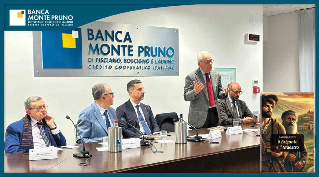 L’On. Carmelo Conte ha presentato il suo ultimo lavoro alla BCC Monte Pruno