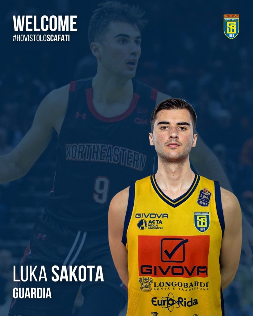 Luka Sakota è un nuovo giocatore della Givova Scafati