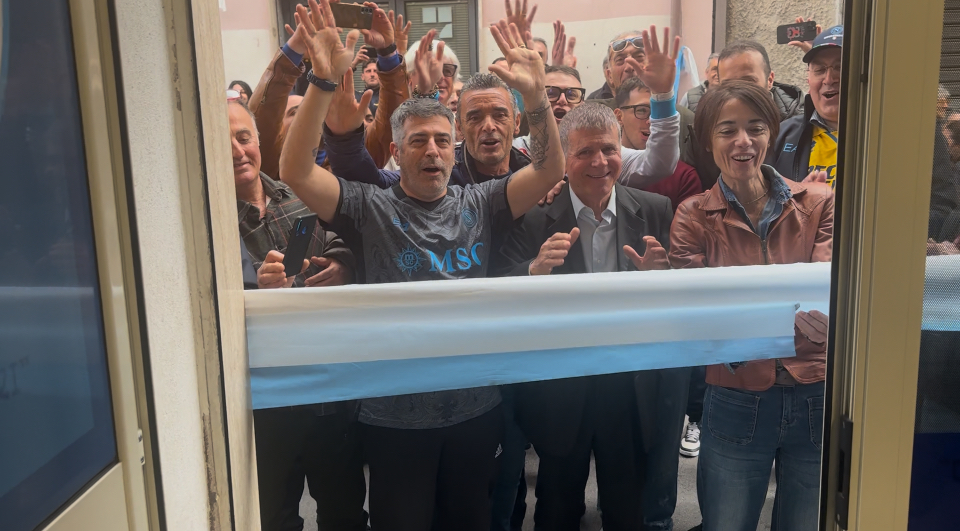 Sapri, inaugurato il club del Napoli dedicato ad Emanuele Melillo