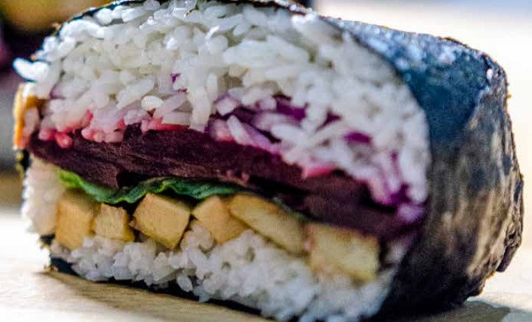 Vegan seaweed sandwich