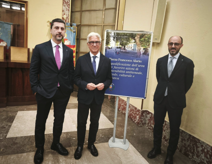 Salerno, piazza Alario rinasce grazie a Monte Pruno