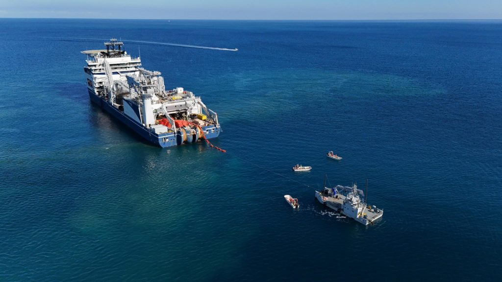 Maxi elettrodotto Terna “Tyrrhenian Link”: ultimata la posa del cavo sottomarino