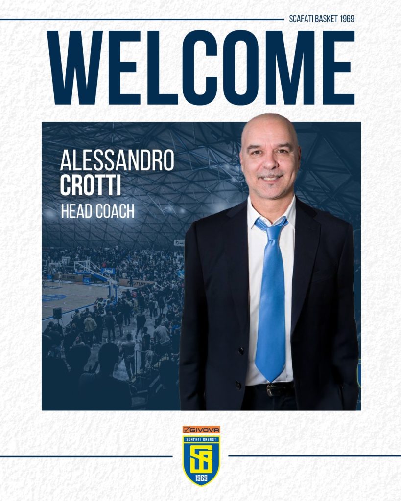 Alessandro Crotti è il nuovo coach della Givova Scafati Basket