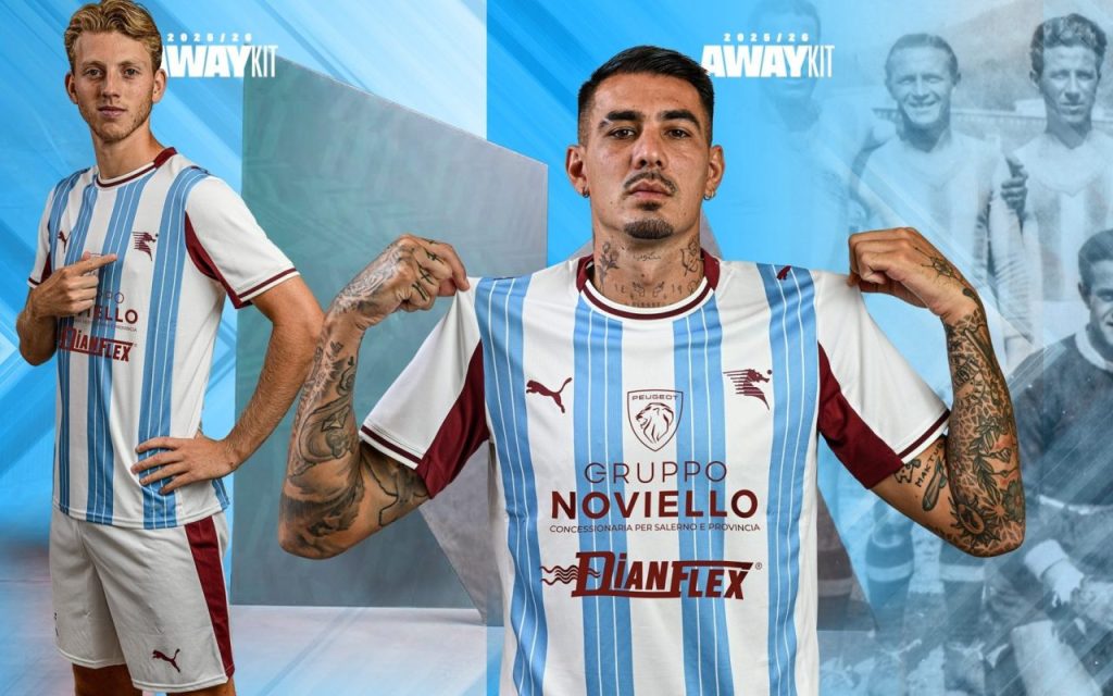 Salernitana, svelata la nuova maglia away 2025/26