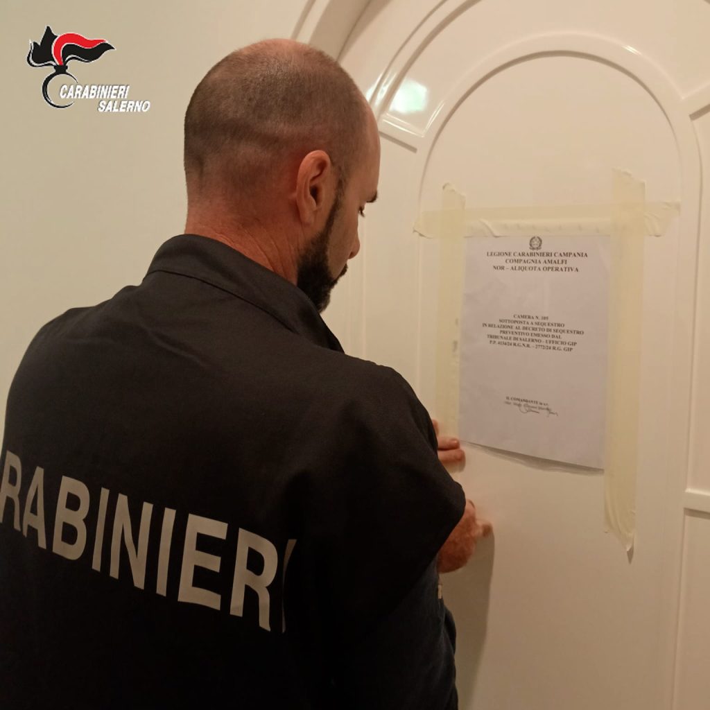 Positano, sequestrata parte dell’Hotel Le Agavi per presunti abusi edilizi