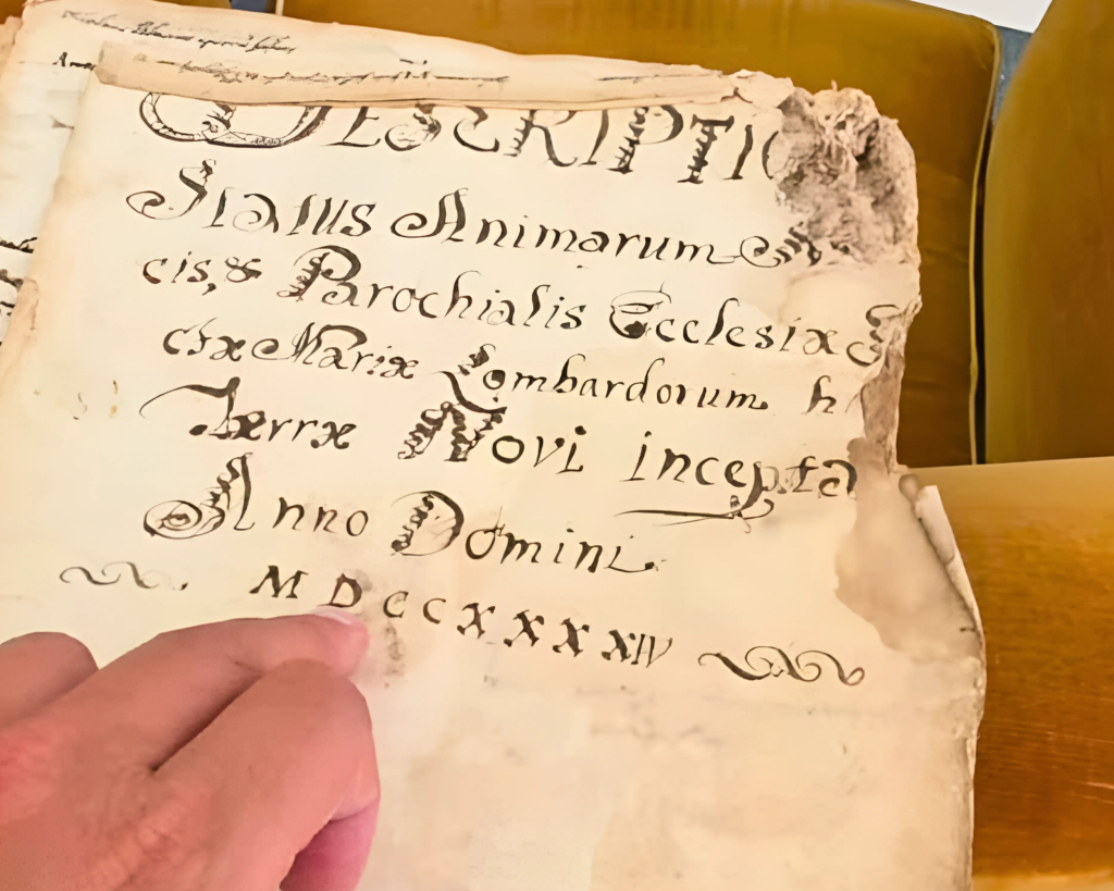 Novi Velia, il Registro delle Anime del 1700? A casa di un influencer