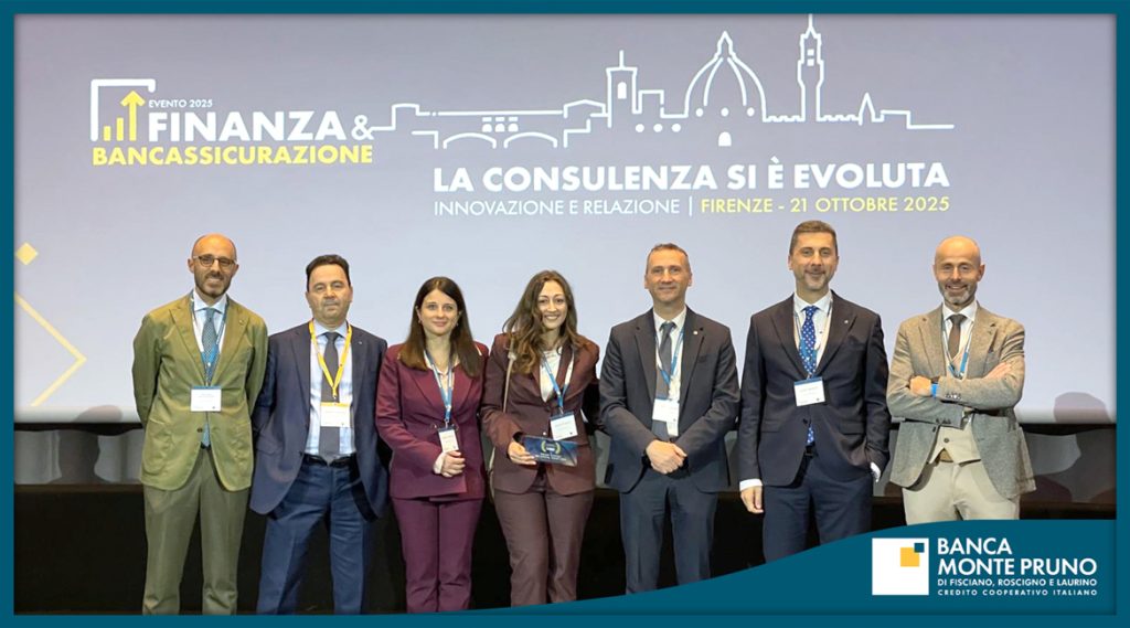 Firenze: la Banca Monte Pruno premiata durante l’evento di Finanza&Bancassicurazione di Cassa Centrale Banca