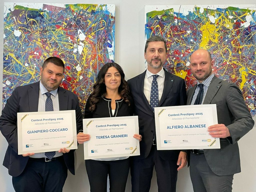 Eccellenza Monte Pruno: la Filiale di Teggiano tra le migliori del Gruppo Cassa Centrale nel contest Prestypay 2025