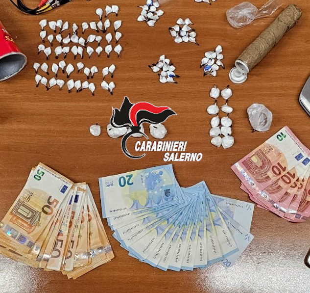 Arresto a Pagani: 33enne sorpreso con 64 grammi di cocaina pronta per lo spaccio