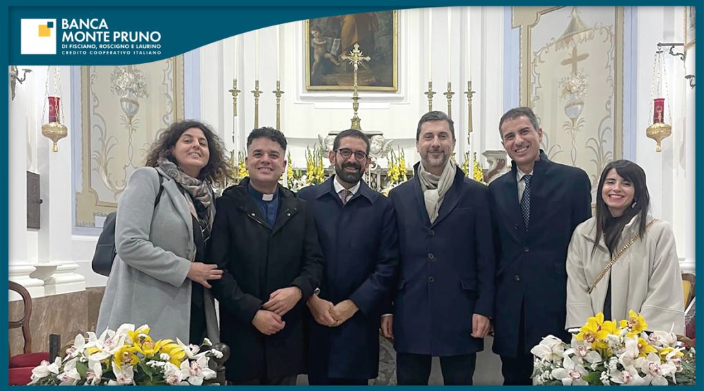 La Banca Monte Pruno per la comunità: donazione alla Chiesa di San Pietro Apostolo a Fisciano