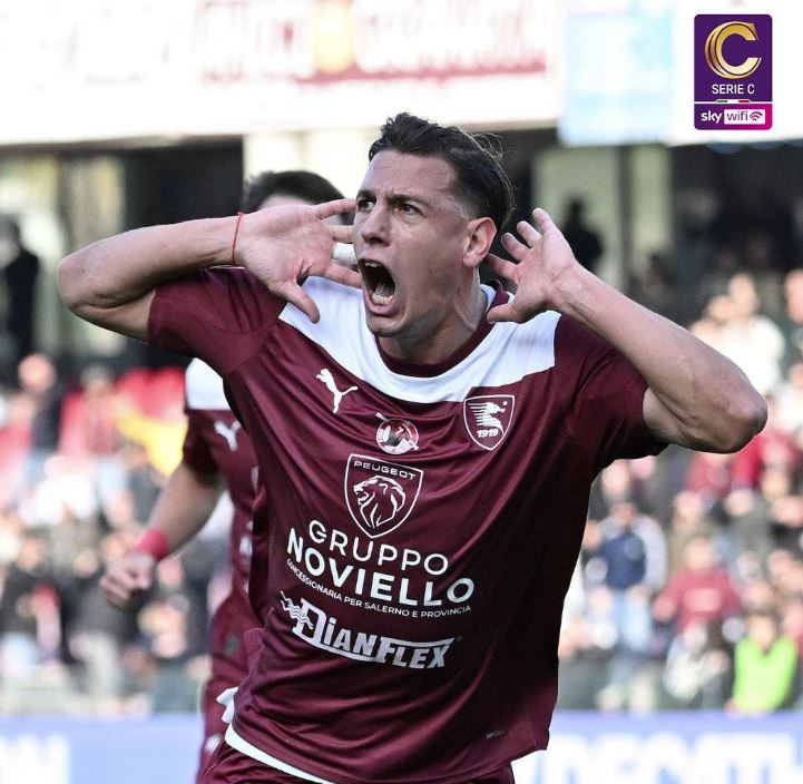 La Salernitana batte il Foggia 2-1: doppietta di Capomaggio