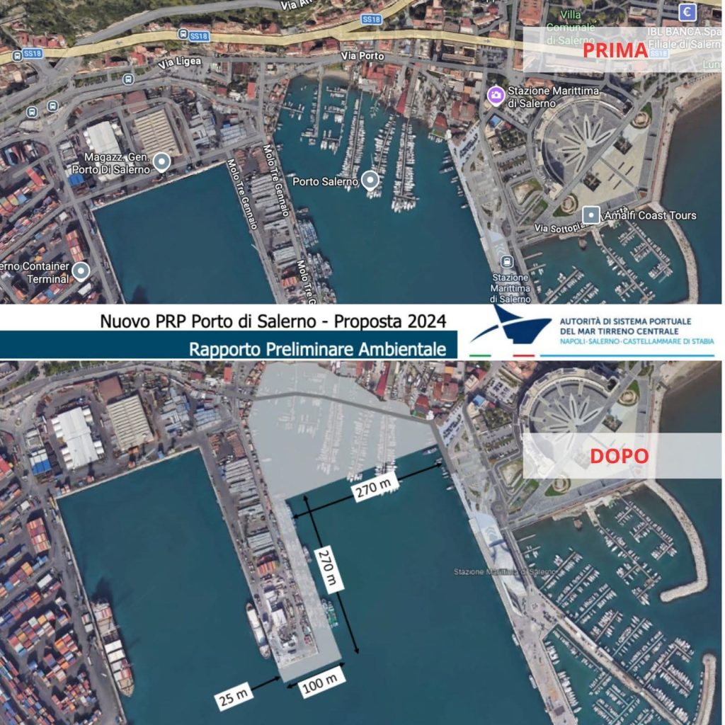 Allargamento del porto di Salerno, smentita l’Autority